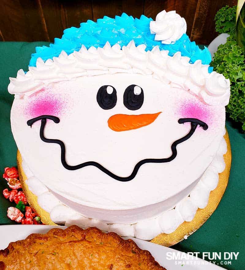 Snowman Cake at Knott's Merry Farm