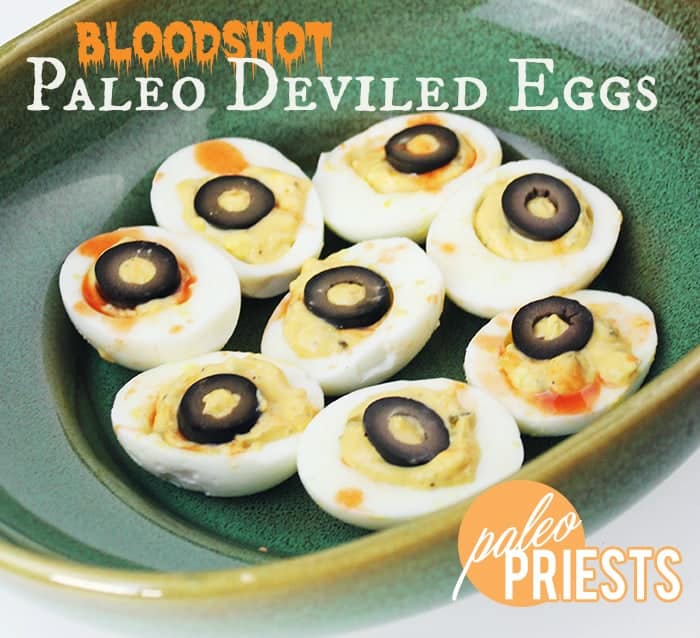 Bloodshot Paleo Deviled Egg Eyeballs