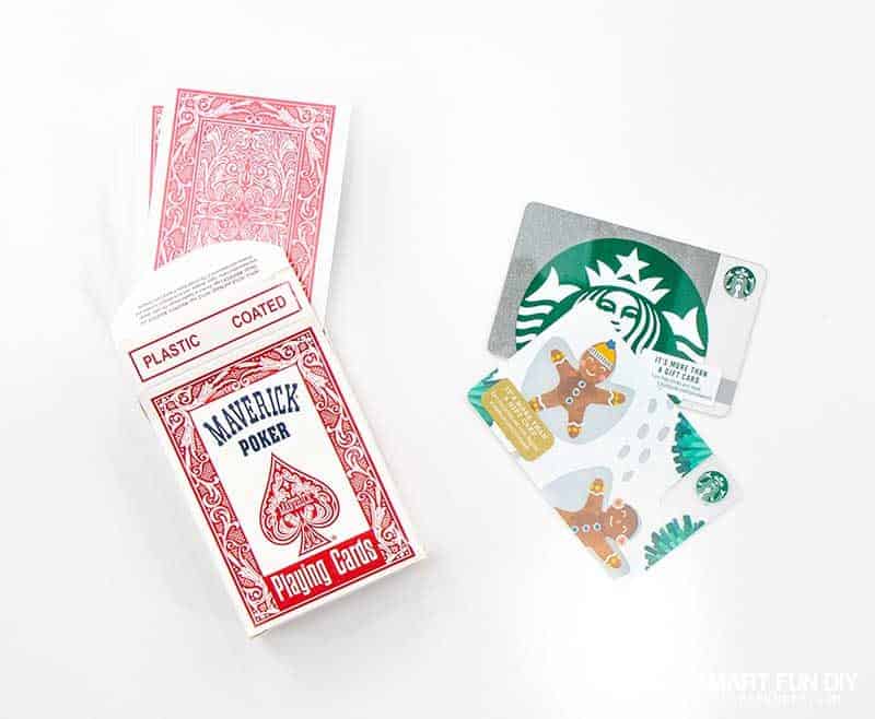 gift card playing card deck gag gift idea