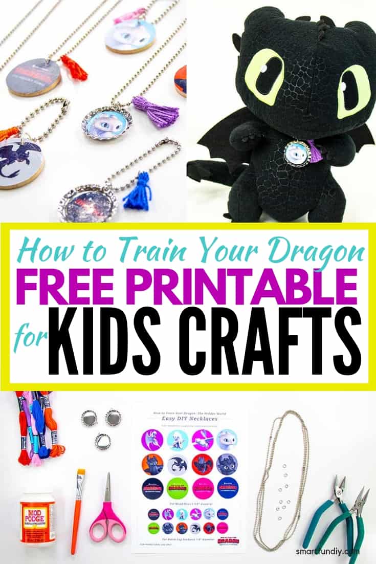 How to Train Your Dragon Craft Project with FREE Printables!