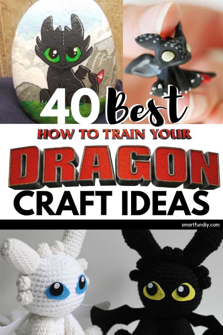 40 Best How to Train Your Dragon Craft Ideas Long Pin Graphic Collage